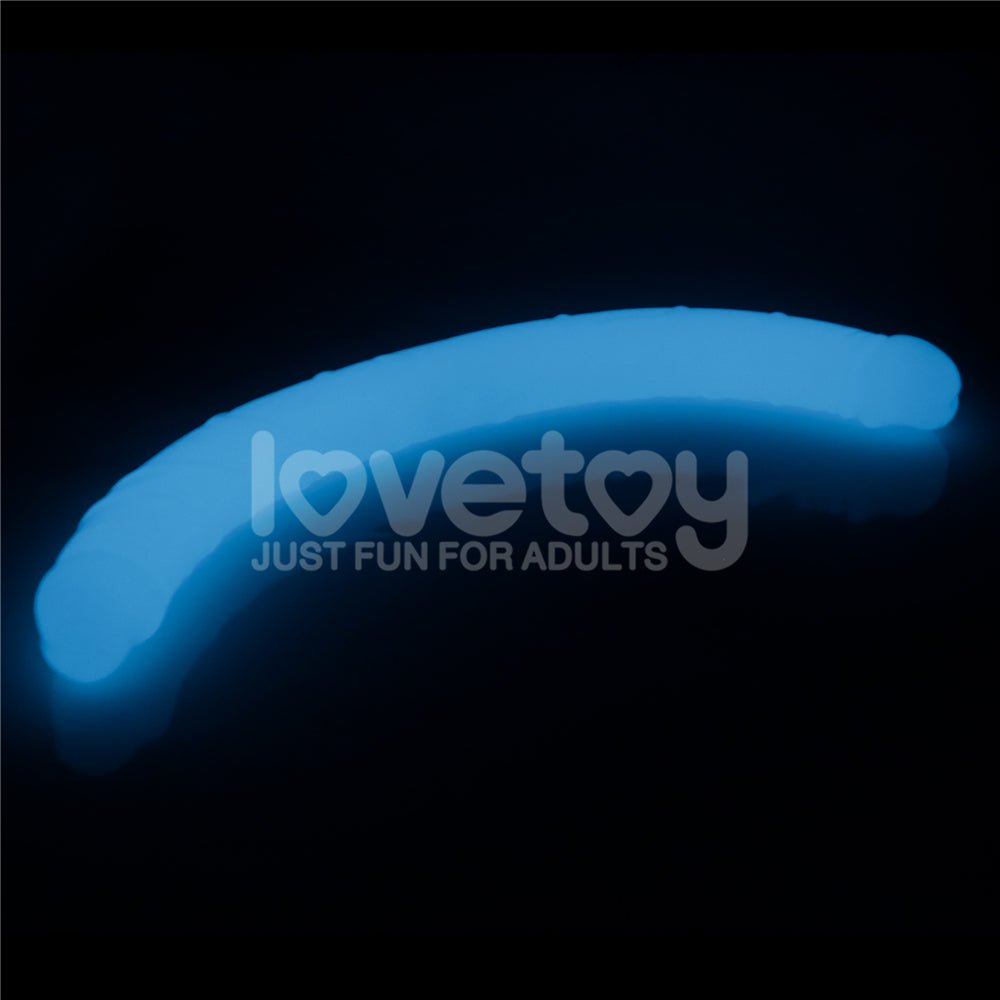Lumino Play 18.5'' Double Dildo - Glow in the Dark Blue 47 cm Double Dong – Sex toys NZ by Naughtyhut. Discreet delivery nationwide.