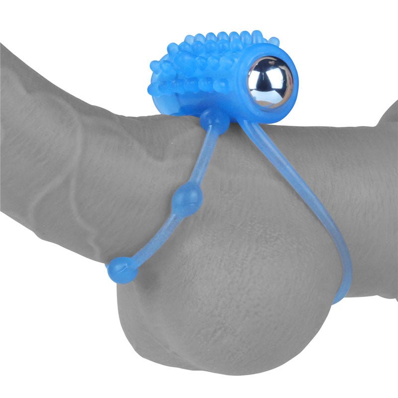 Buy Lumino Play Vibrating Penis & Balls Ring - Glow in the Dark Blue Vibrating Cock Ring – Naughtyhut NZ sex toys online. Discreet delivery & top brands.