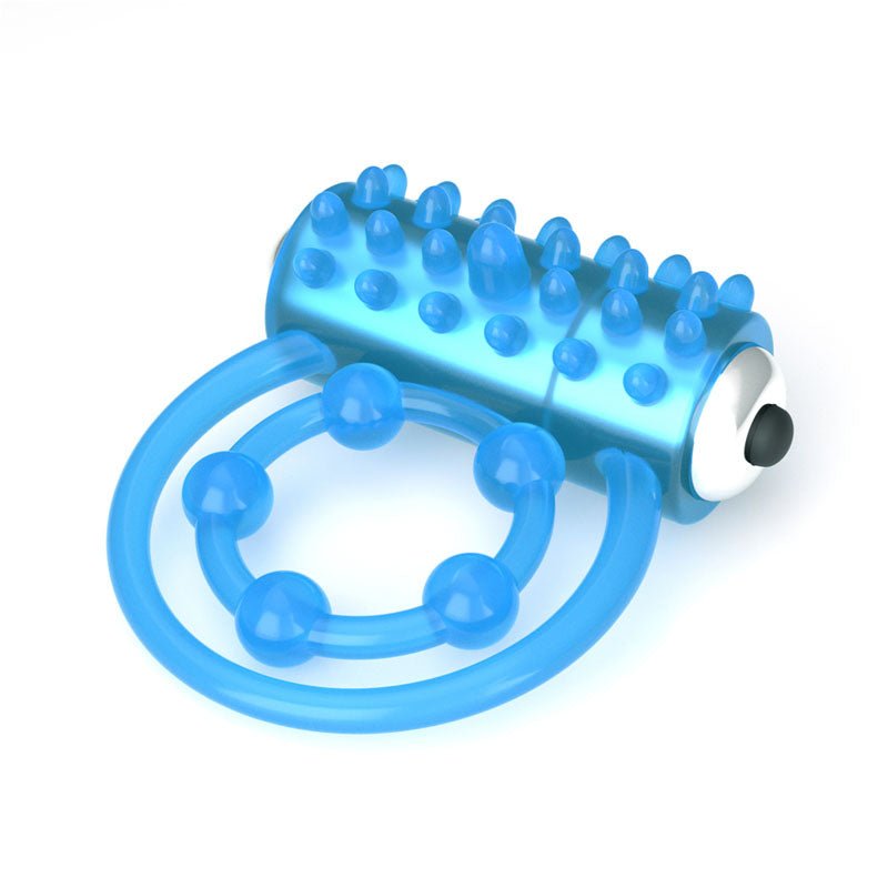 Buy Lumino Play Vibrating Penis & Balls Ring - Glow in the Dark Blue Vibrating Cock Ring – Naughtyhut NZ sex toys online. Discreet delivery & top brands.
