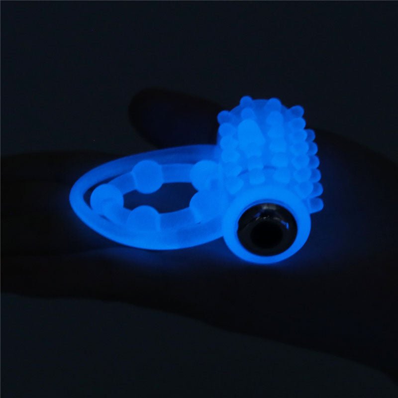 Buy Lumino Play Vibrating Penis & Balls Ring - Glow in the Dark Blue Vibrating Cock Ring – Naughtyhut NZ sex toys online. Discreet delivery & top brands.