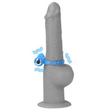 Buy Lumino Play Vibrating Penis Ring - Glow in the Dark Blue Vibrating Cock Ring – Naughtyhut NZ sex toys online. Discreet delivery & top brands.