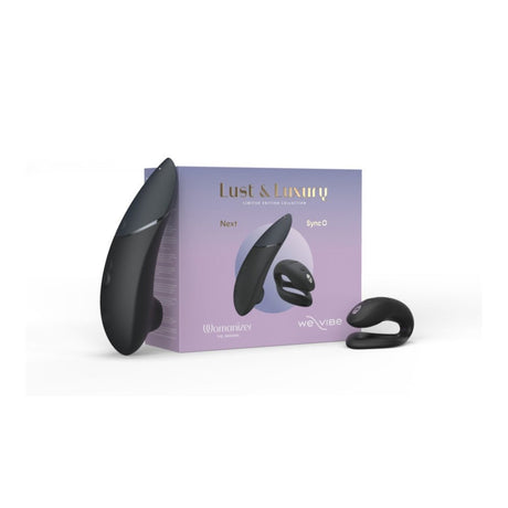 Buy Lust and Luxury featuring Womanizer Next and We - Vibe Sync O Limited Edition 2025 – Naughtyhut NZ sex toys online. Discreet delivery & top brands.