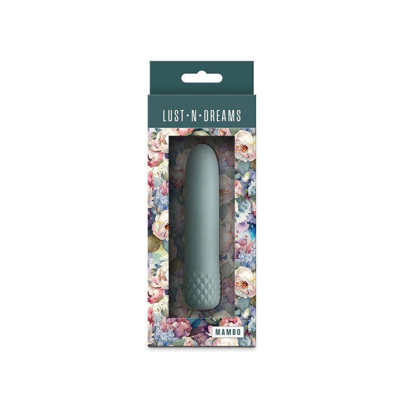Buy Lust - n - Dreams - Mambo - Sage - Green 12.2 cm USB Rechargeable Bullet – Naughtyhut NZ sex toys online. Discreet delivery & top brands.