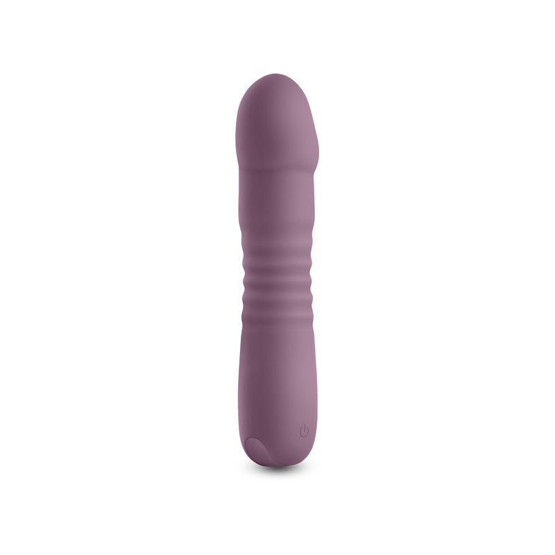 Buy Lust - n - Dreams - Poise - Mauve - Purple 17.3 cm USB Rechargeable Thrusting Vibrator – Naughtyhut NZ sex toys online. Discreet delivery & top brands.