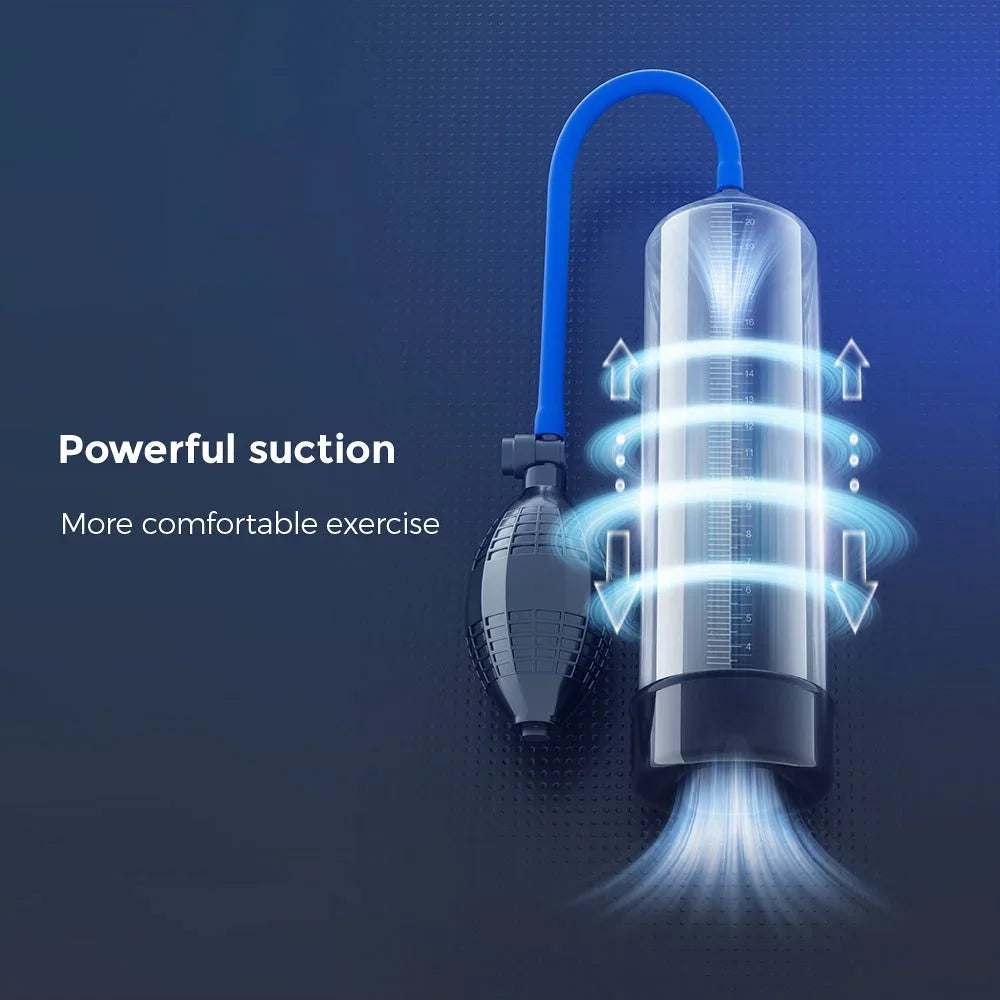 AeroUp pump suction diagram, airflow arrows around the cylinder
