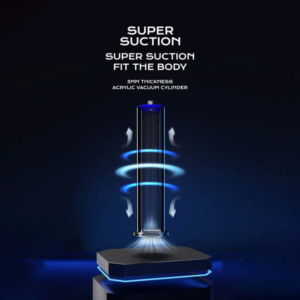 ClassiMax XL pump super-suction card, cylinder with airflow rings on dark stage
