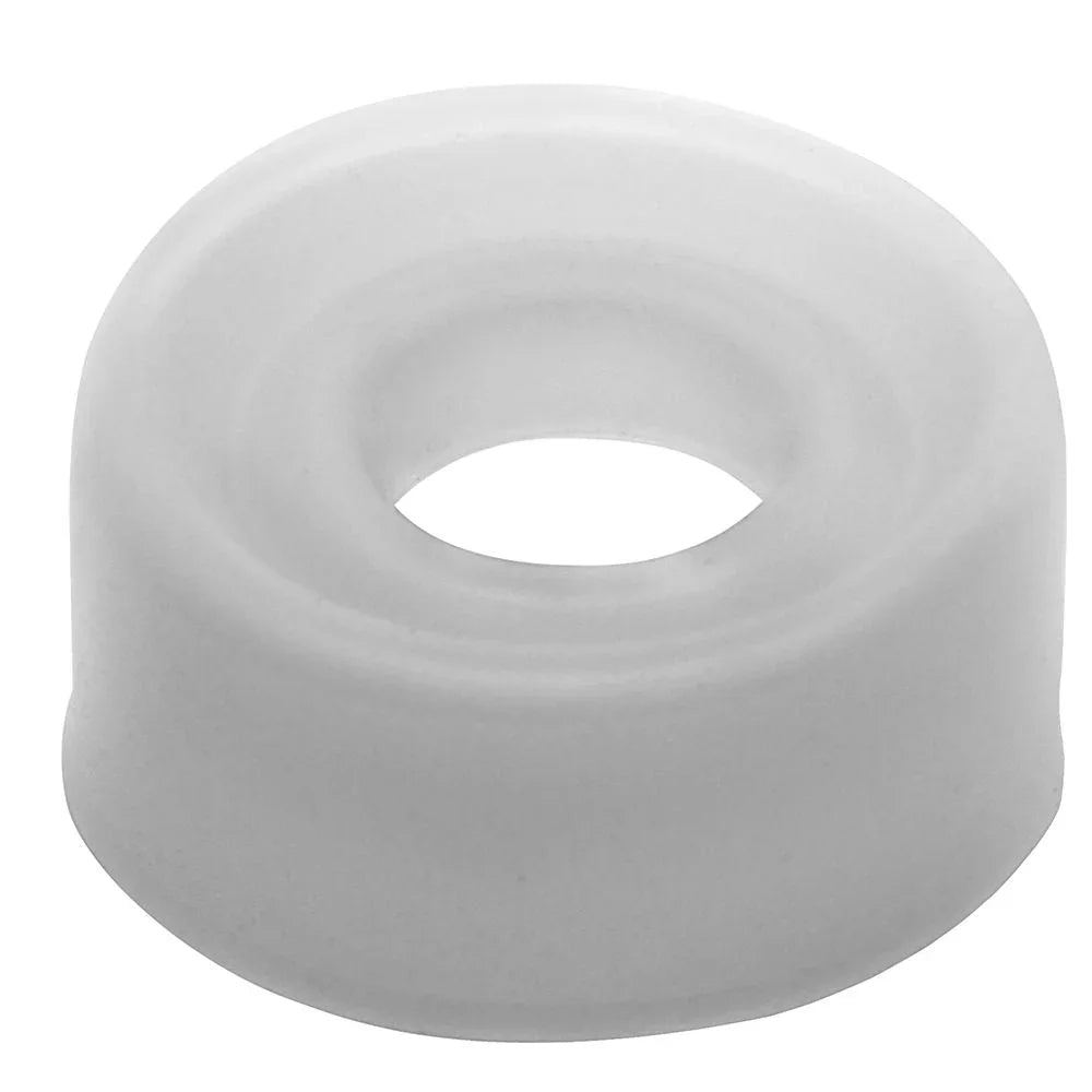 ComFit silicone sleeve in White, close-up of the tapered opening