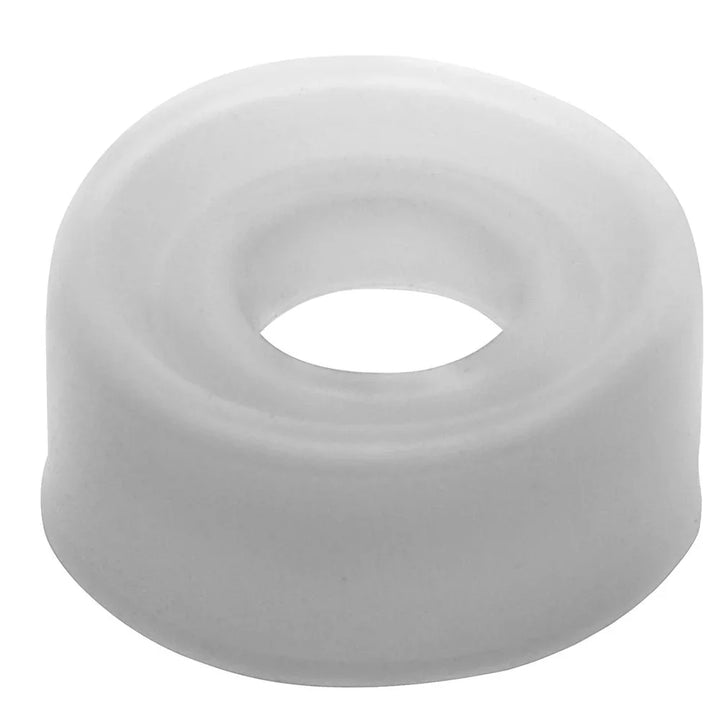 ComFit silicone sleeve in White, close-up of the tapered opening
