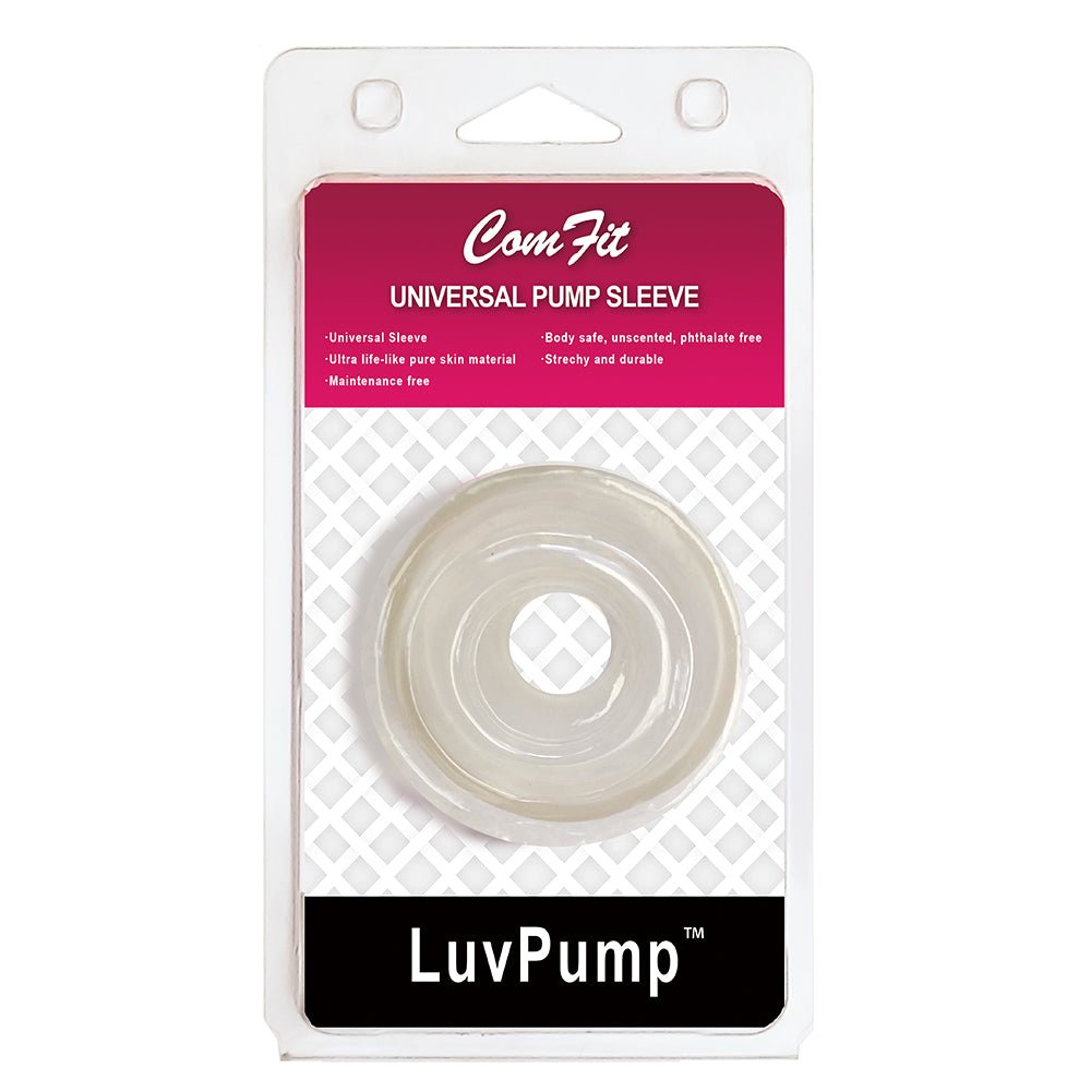 LuvPump ComFit Silicone Sleeve - White - White Universal Penis Pump Sleeve – Sex toys NZ by Naughtyhut. Discreet delivery nationwide.
