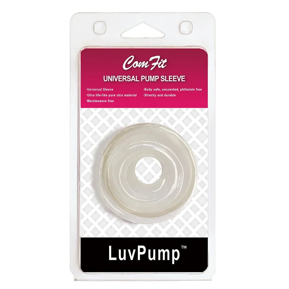 ComFit silicone pump sleeve in White, donut seal in its blister pack