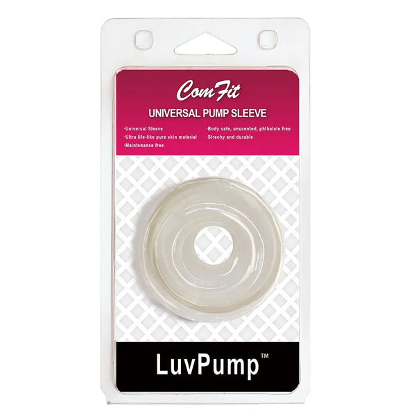 ComFit silicone pump sleeve in White, donut seal in its blister pack