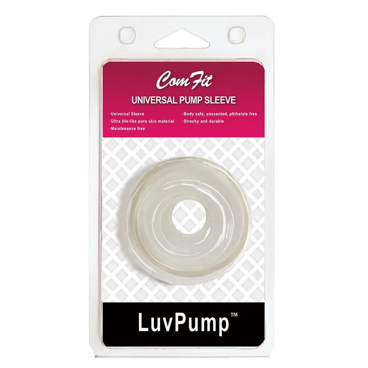 ComFit silicone pump sleeve in White, donut seal in its blister pack