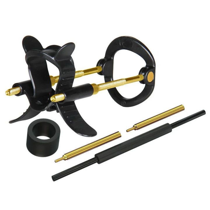 Max Fit extender parts laid out, frame, comfort ring and extension rods
