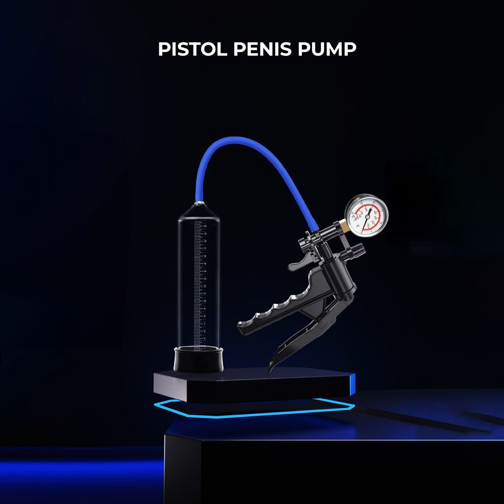 Buy LuvPump ProXtra Professional Gauge Power Pump - Clear Penis Pump with Pressure Gauge – Naughtyhut NZ sex toys online. Discreet delivery & top brands.