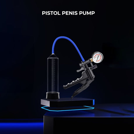 Buy LuvPump ProXtra Professional Gauge Power Pump - Clear Penis Pump with Pressure Gauge – Naughtyhut NZ sex toys online. Discreet delivery & top brands.