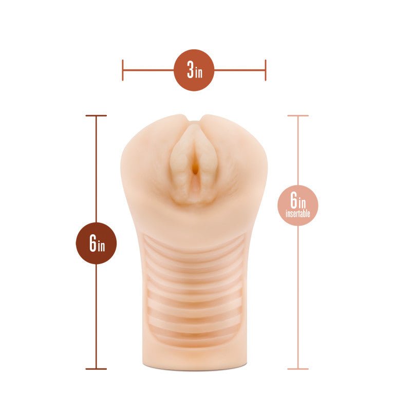 M Elite Soft and Wet - Annabella - Flesh Vibrating Vagina Stroker – Sex toys NZ by Naughtyhut. Discreet delivery nationwide.