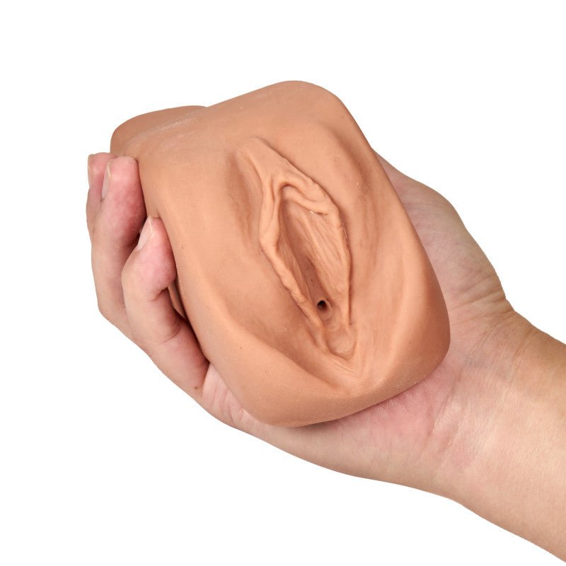 M Elite Soft and Wet - Renata - Tan Vibrating Vagina Stroker – Sex toys NZ by Naughtyhut. Discreet delivery nationwide.