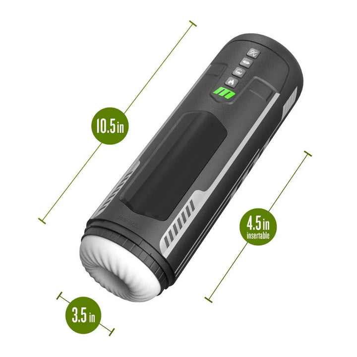 Master Blaster dimensions: 10.5in long, 4.5in insertable, 3.5in wide