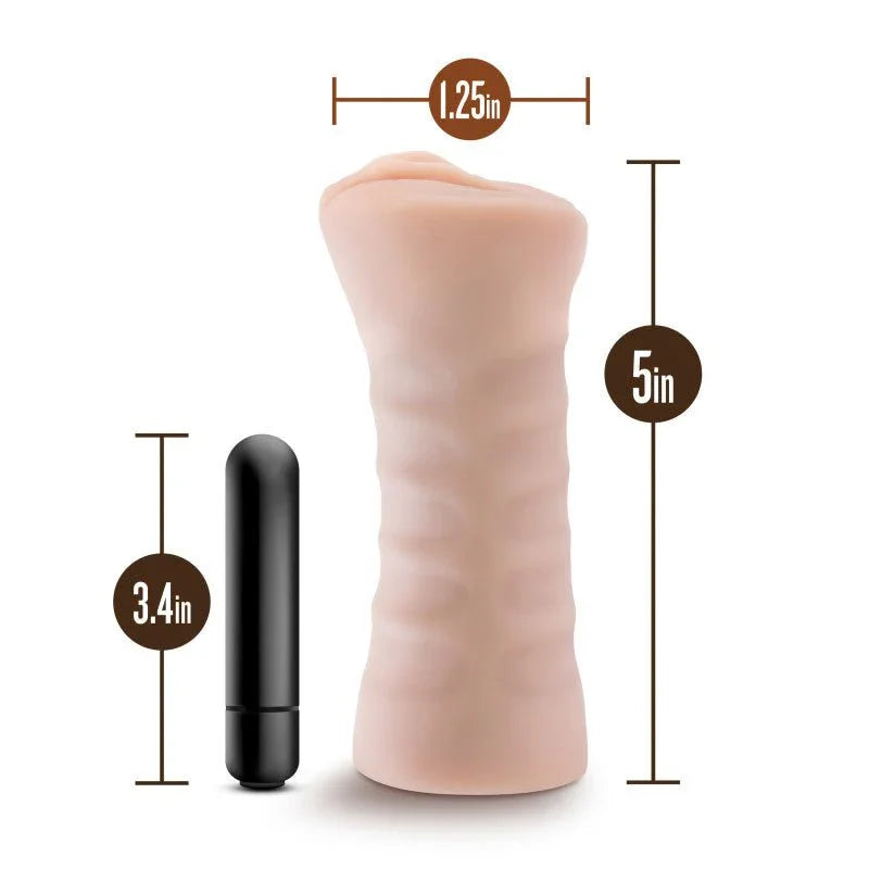Rain stroker dimensions: 5in long and 1.25in wide, with a 3.4in bullet