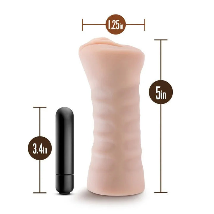 Rain stroker dimensions: 5in long and 1.25in wide, with a 3.4in bullet
