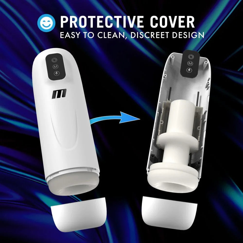 Robo-Bator panel: protective cover, white sleeve shown lifted out of the shell