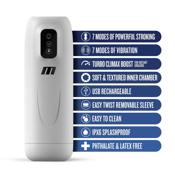 Robo-Bator feature list: 7 stroking and vibration modes, removable sleeve, IPX6 splashproof
