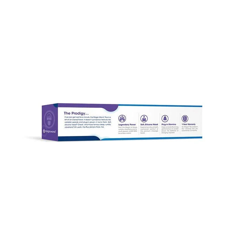 Magic Wand Plus box rear panel with feature text