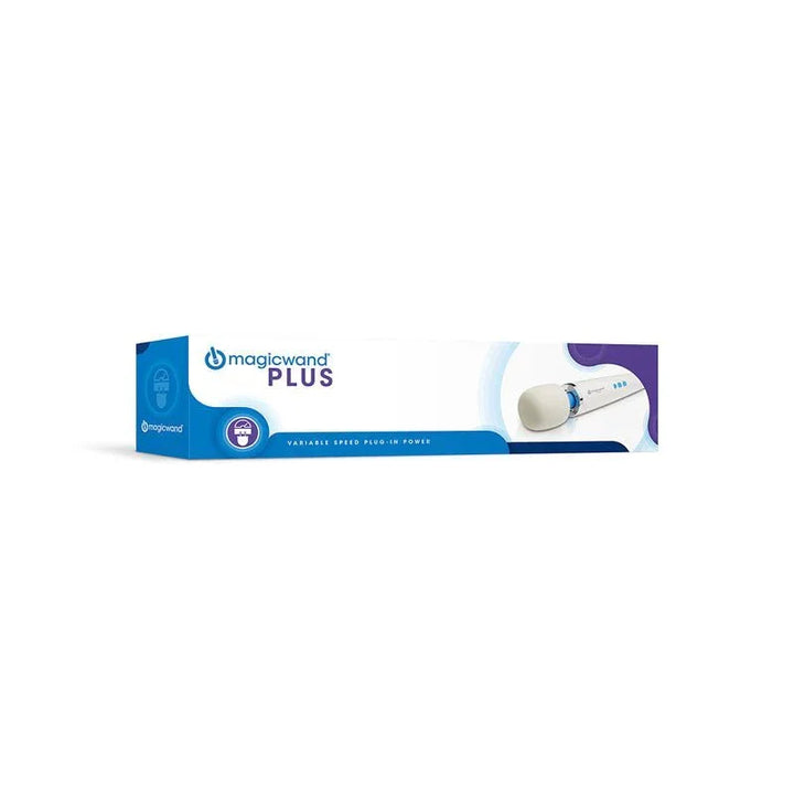 Magic Wand Plus retail box, front face on white