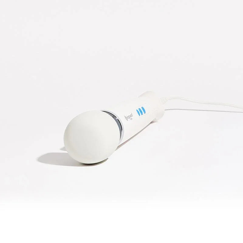 Magic Wand Plus head-on close-up, soft silicone head toward camera