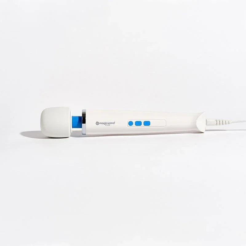 Magic Wand Plus from the rear, cord trailing right