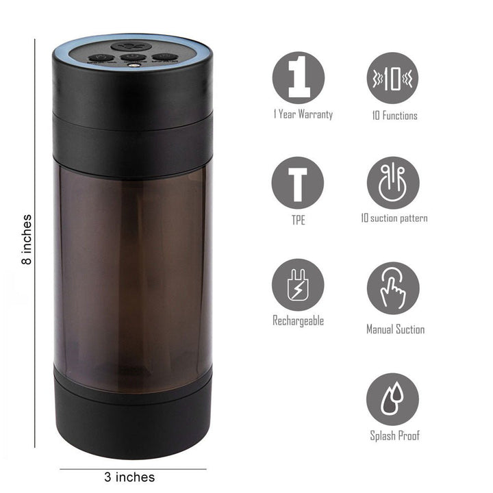 Maia ACE - USB Rechargeable Sucking Masturbator – Sex toys NZ by Naughtyhut. Discreet delivery nationwide.