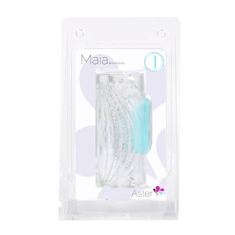 Maia Aster - Clear Vibrating Stroker Sleeve – Sex toys NZ by Naughtyhut. Discreet delivery nationwide.