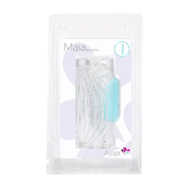 Maia Aster - Clear Vibrating Stroker Sleeve – Sex toys NZ by Naughtyhut. Discreet delivery nationwide.