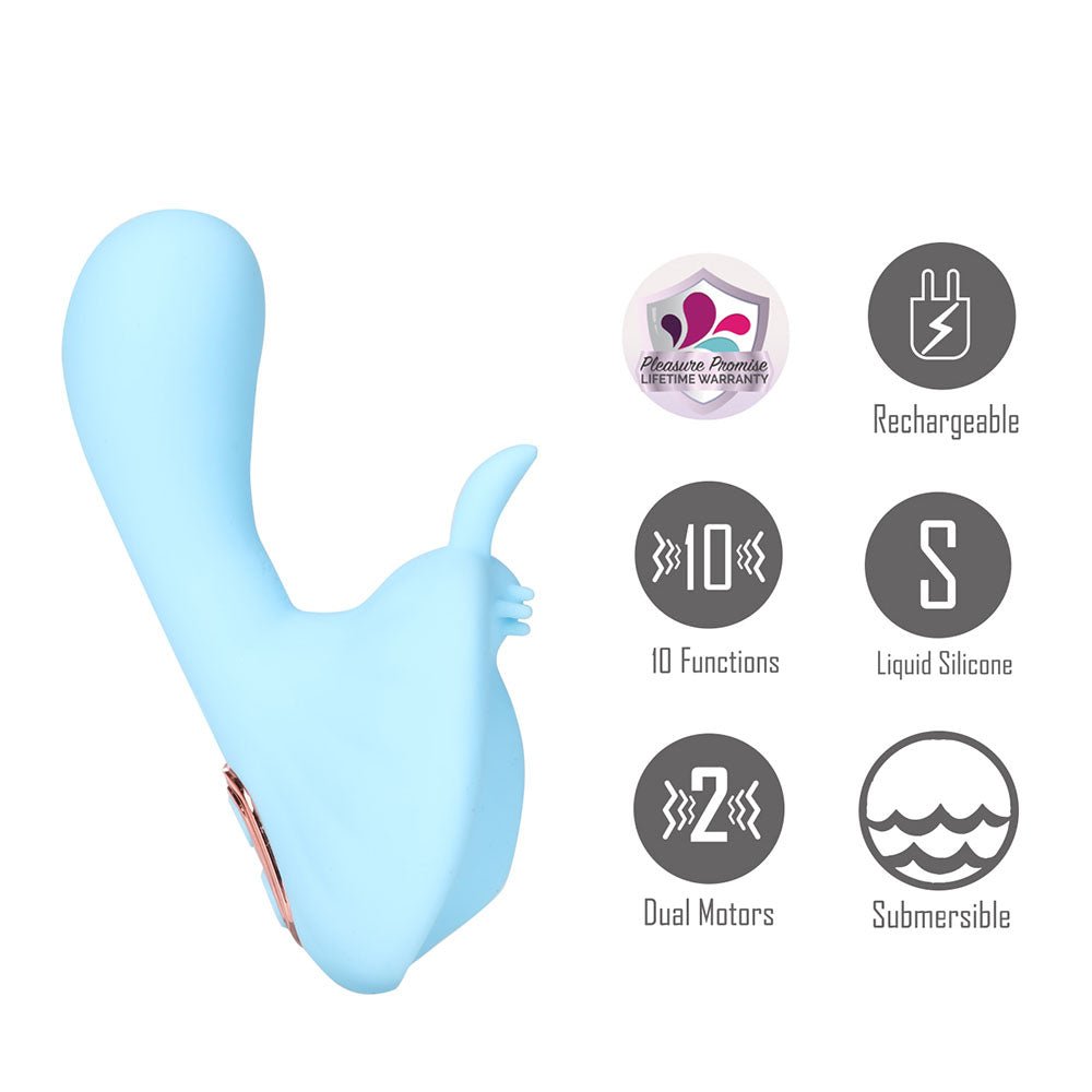 Maia AVERI - Blue - Blue USB Rechargeable Vibrator – Sex toys NZ by Naughtyhut. Discreet delivery nationwide.