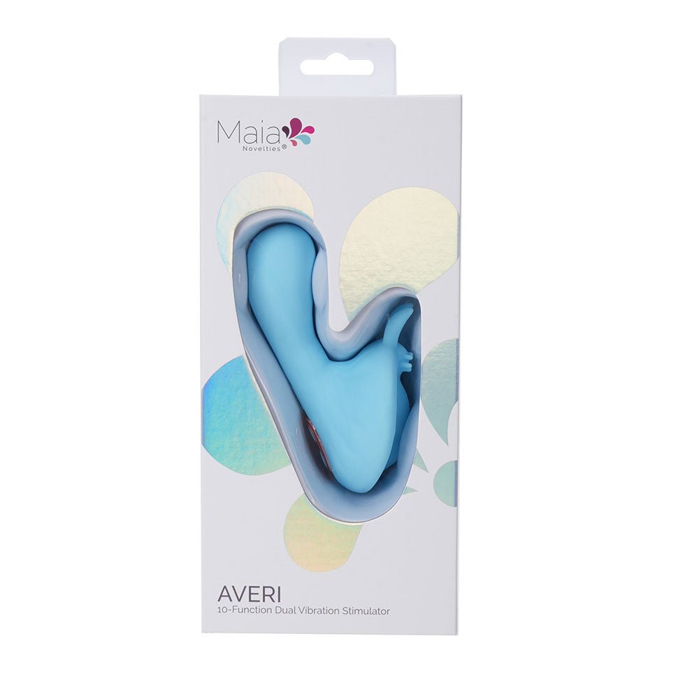 Buy Maia AVERI - Blue - Blue USB Rechargeable Vibrator – Naughtyhut NZ sex toys online. Discreet delivery & top brands.
