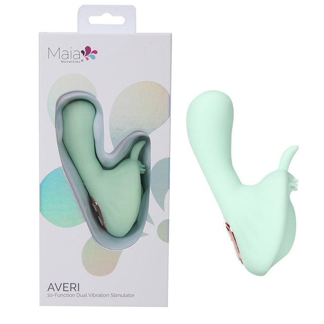 Buy Maia AVERI - Green - Green USB Rechargeable Vibrator – Naughtyhut NZ sex toys online. Discreet delivery & top brands.