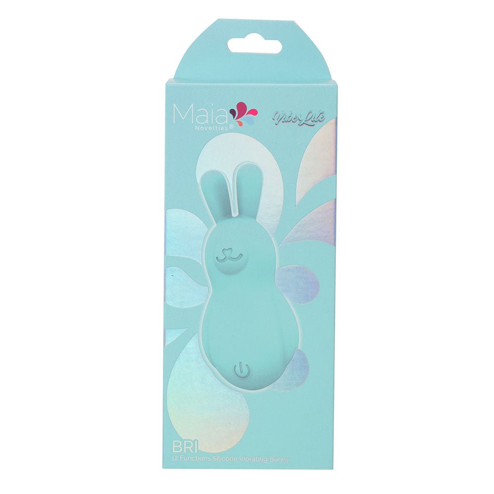 Buy Maia BRI - Teal - Teal 9 cm USB Rechargeable Vibrating Bunny Bullet – Naughtyhut NZ sex toys online. Discreet delivery & top brands.
