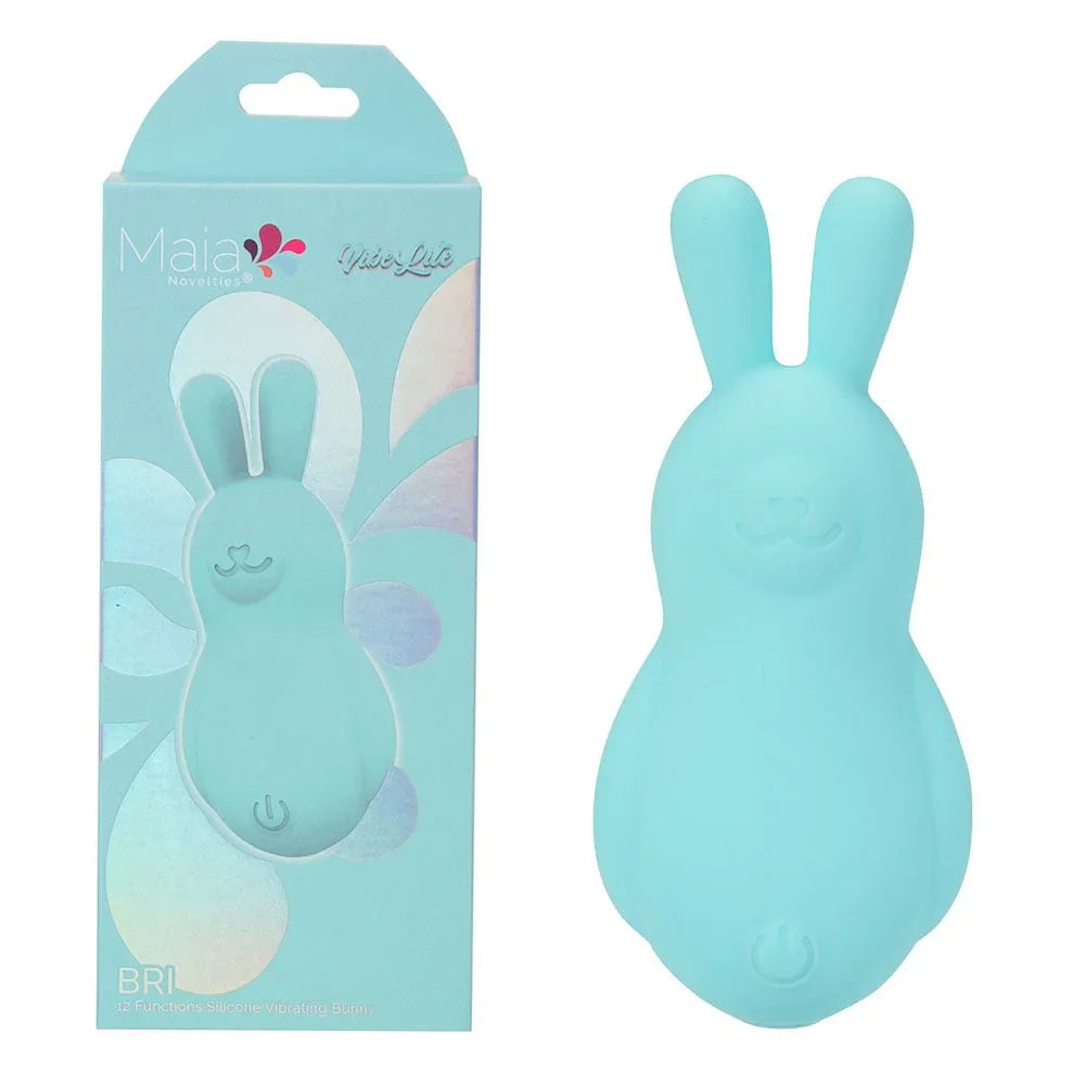 Maia BRI - Teal - Teal 9 cm USB Rechargeable Vibrating Bunny Bullet – Sex toys NZ by Naughtyhut. Discreet delivery nationwide.