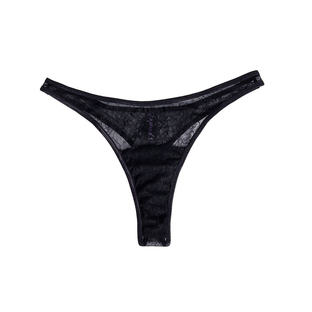 Maia DATE NIGHT PANTY VIBE - L/XL - Black L/XL Panty with Pink USB Rechargeable Bullet & Remote – Sex toys NZ by Naughtyhut. Discreet delivery nationwide.