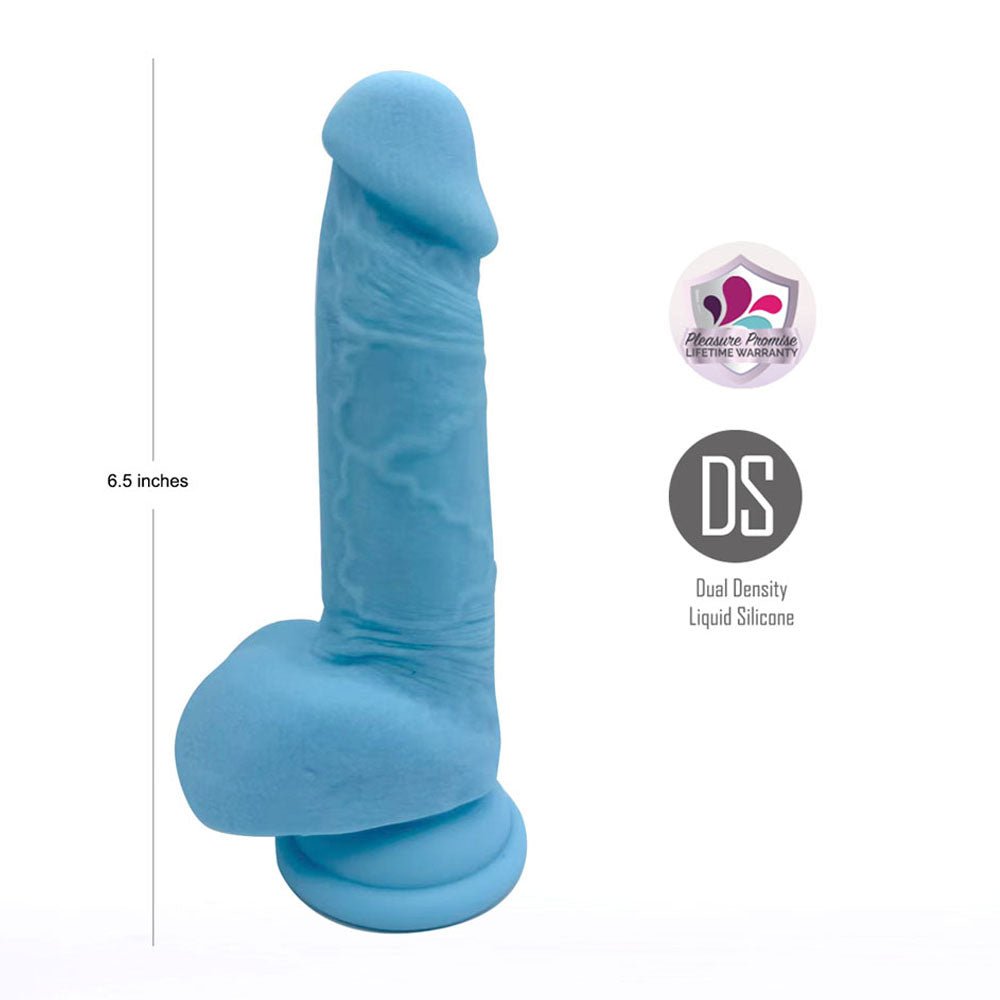 Buy Maia DECLAN - Blue - Blue 16.5 cm Dual Density Dong – Naughtyhut NZ sex toys online. Discreet delivery & top brands.