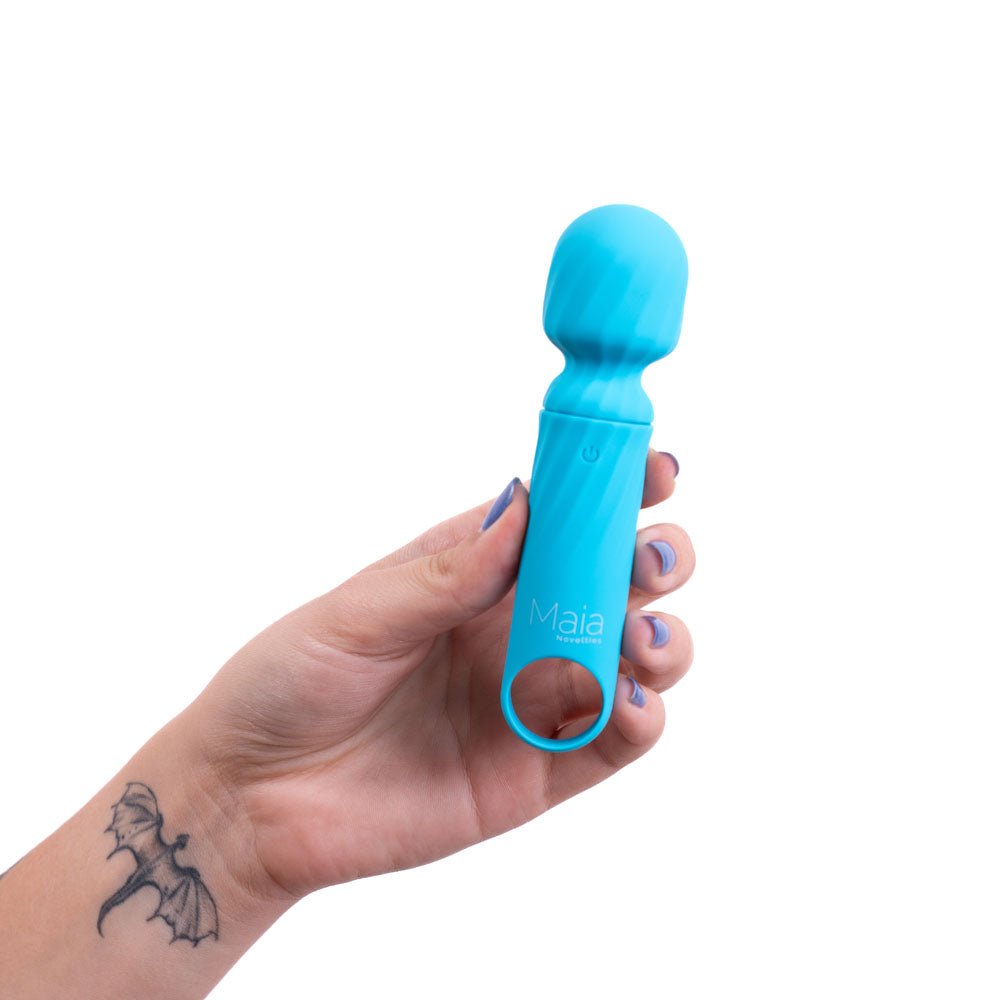 Buy Maia DOLLY - Blue - Blue 12.7 cm USB Rechargeable Massage Wand – Naughtyhut NZ sex toys online. Discreet delivery & top brands.