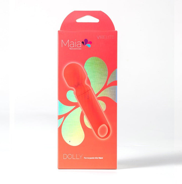 Maia DOLLY - Orange - Orange 12.7 cm USB Rechargeable Massage Wand – Sex toys NZ by Naughtyhut. Discreet delivery nationwide.