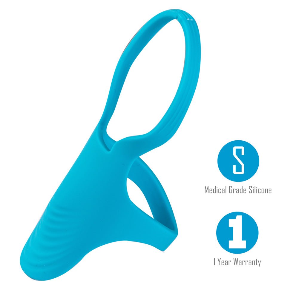 Buy Maia GRIFFIN - Blue Silicone Cock Ring – Naughtyhut NZ sex toys online. Discreet delivery & top brands.