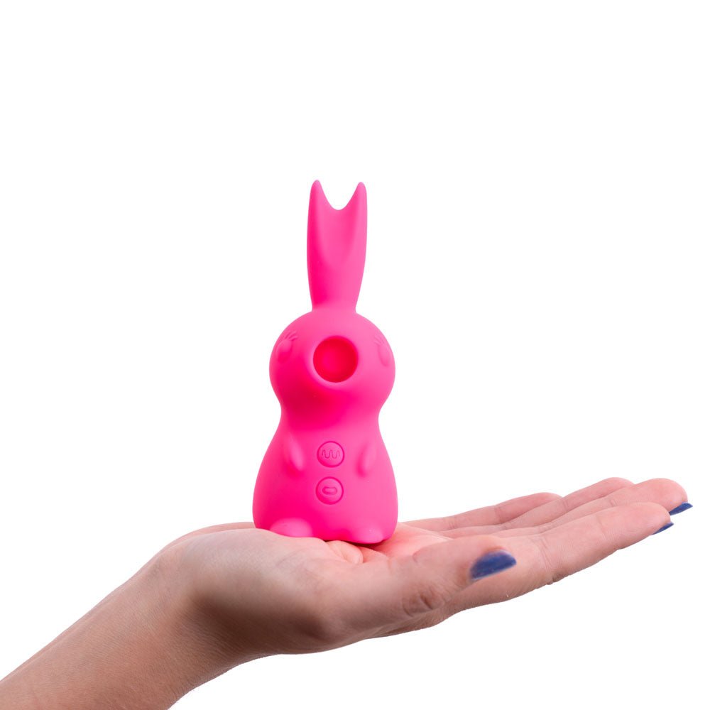 Maia HUNNI - Pink USB Rechargeable Sucking, Licking & Vibrating Stimulator – Sex toys NZ by Naughtyhut. Discreet delivery nationwide.