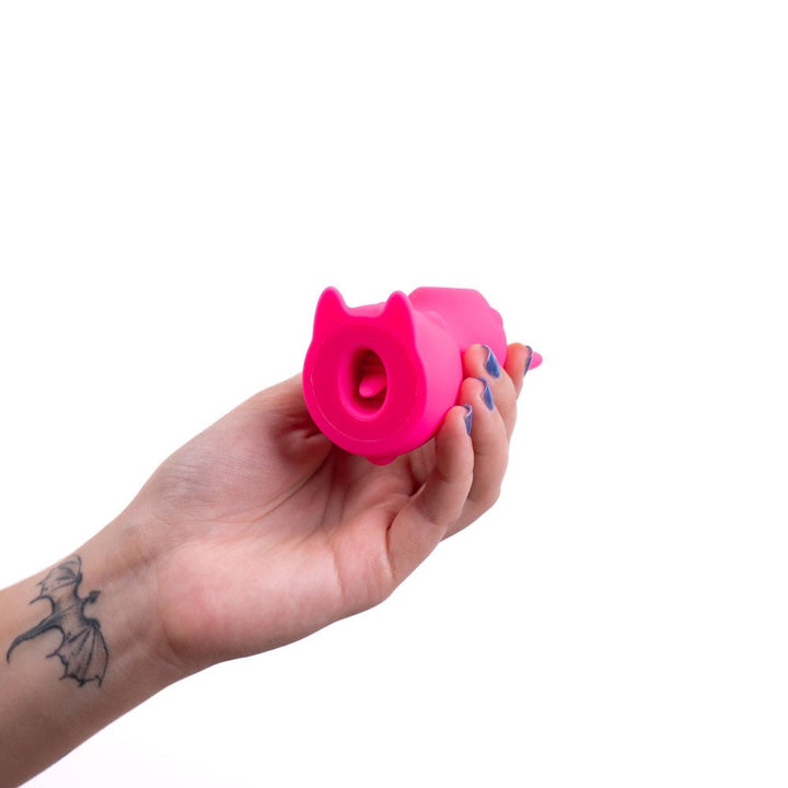 Maia HUNNI - Pink USB Rechargeable Sucking, Licking & Vibrating Stimulator – Sex toys NZ by Naughtyhut. Discreet delivery nationwide.