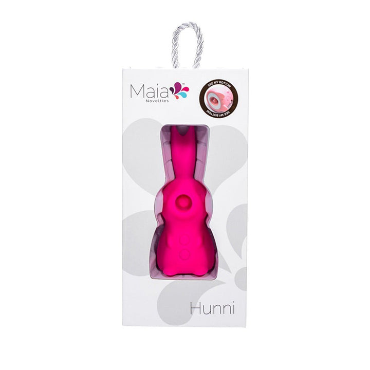 Maia HUNNI - Pink USB Rechargeable Sucking, Licking & Vibrating Stimulator – Sex toys NZ by Naughtyhut. Discreet delivery nationwide.