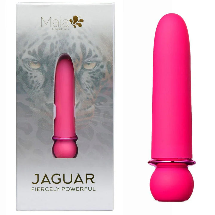 Maia JAGUAR - Pink - Pink 10.1 cm USB Rechargeable Bullet – Sex toys NZ by Naughtyhut. Discreet delivery nationwide.