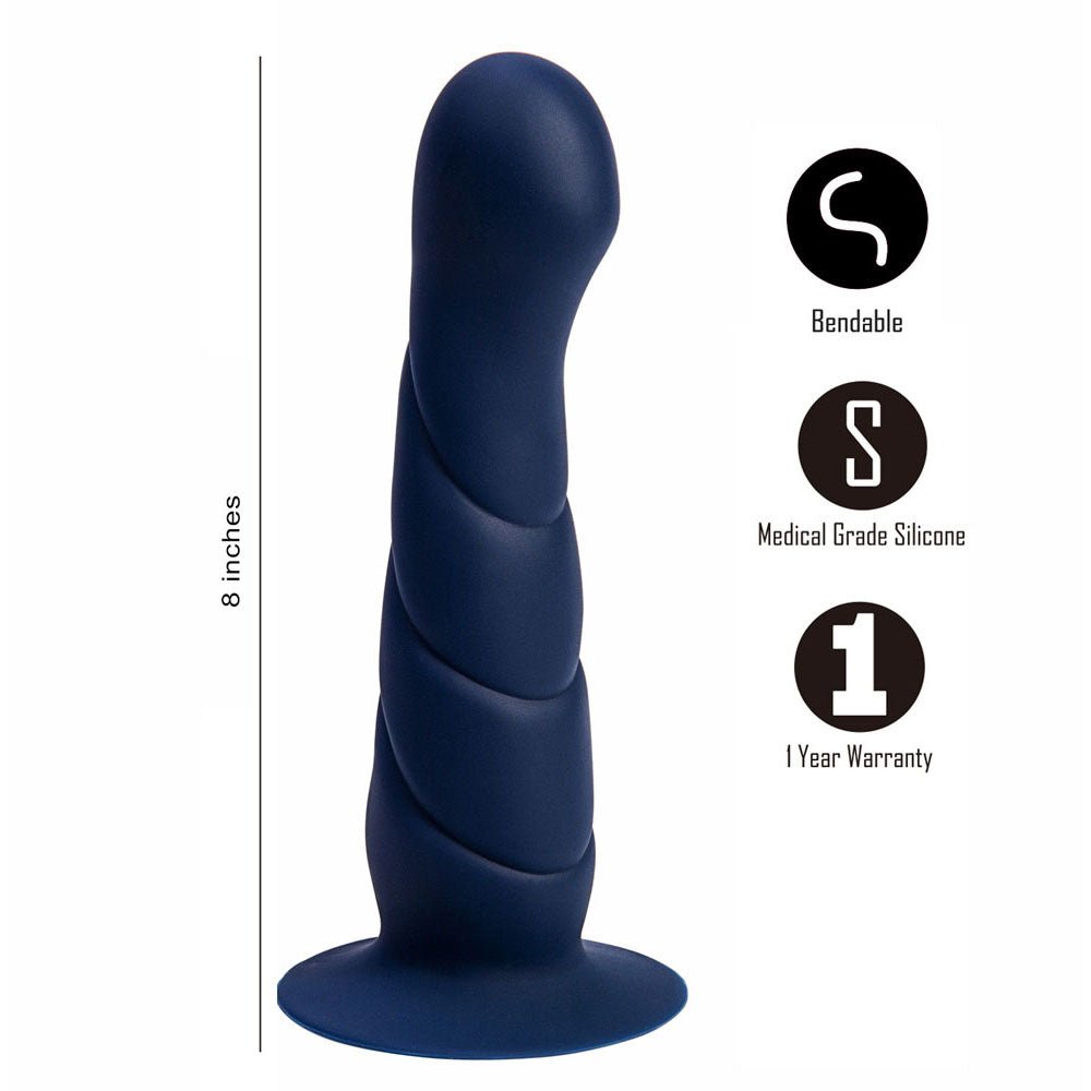 Maia MARIN - Blue - Dark Blue 20.3 cm Dong – Sex toys NZ by Naughtyhut. Discreet delivery nationwide.