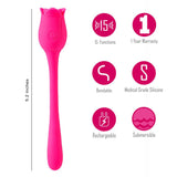 Buy Maia MEADOW - Pink 14 cm USB Rechargeable Flower Stimulator – Naughtyhut NZ sex toys online. Discreet delivery & top brands.