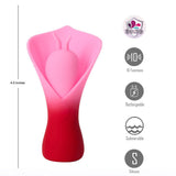 Buy Maia MINA - Red - Red/Pink USB Rechargeable Fluttering Flower Stimulator – Naughtyhut NZ sex toys online. Discreet delivery & top brands.